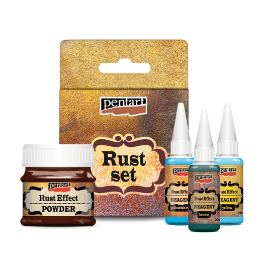 Pentart : 4 Piece Natural Rust Effect Paste