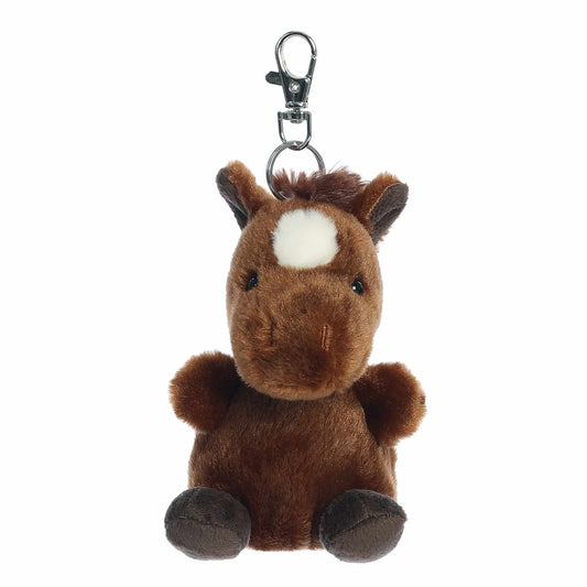Palm Pals Truffle Brown Horse Clip On 4"