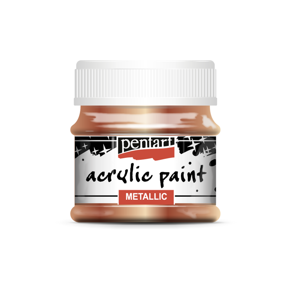 Pentart Metallic Acrylic Paints : Colour Variety 50ml