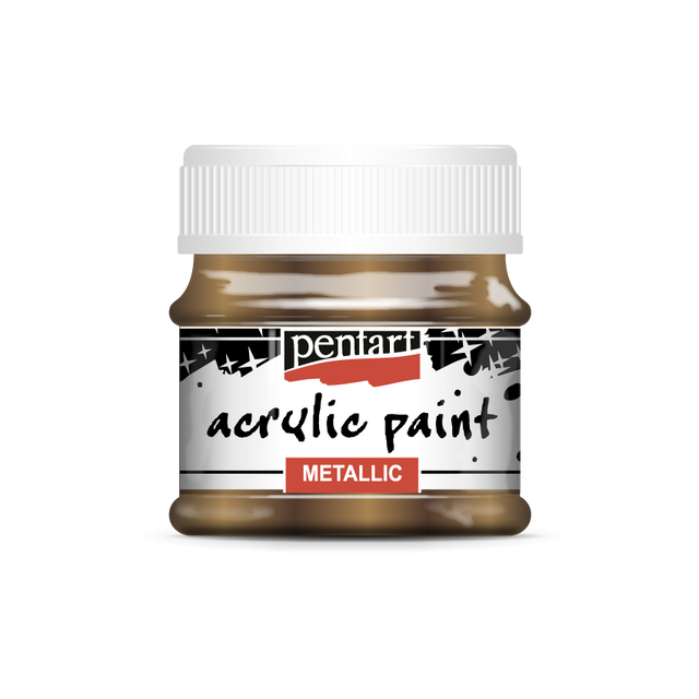 Pentart Metallic Acrylic Paints : Colour Variety 50ml