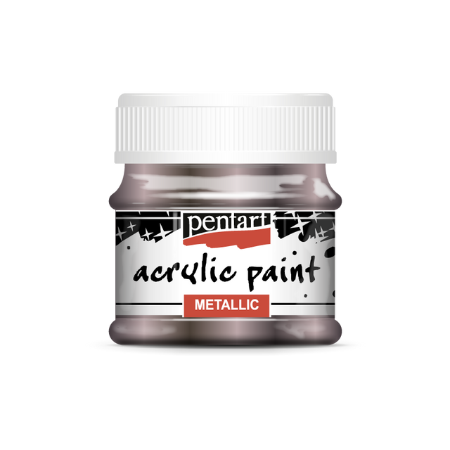 Pentart Metallic Acrylic Paints : Colour Variety 50ml