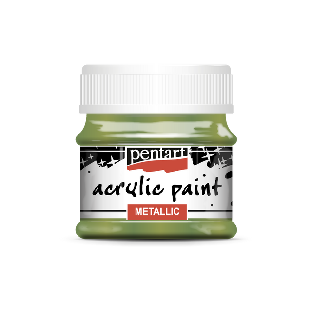 Pentart Metallic Acrylic Paints : Colour Variety 50ml