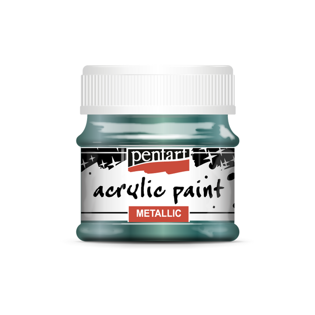 Pentart Metallic Acrylic Paints : Colour Variety 50ml