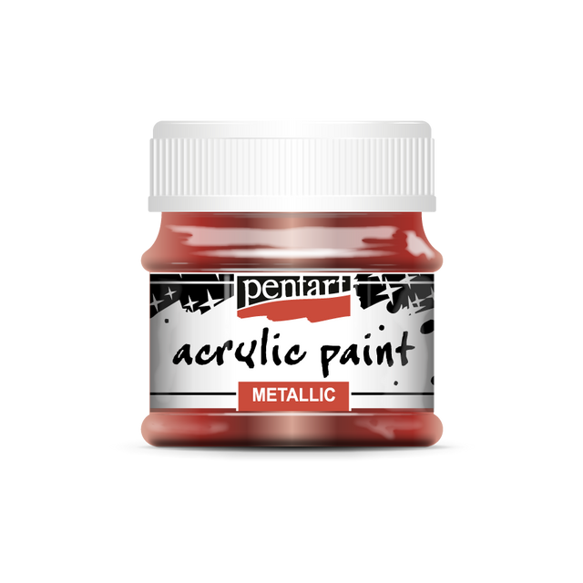 Pentart Metallic Acrylic Paints : Colour Variety 50ml