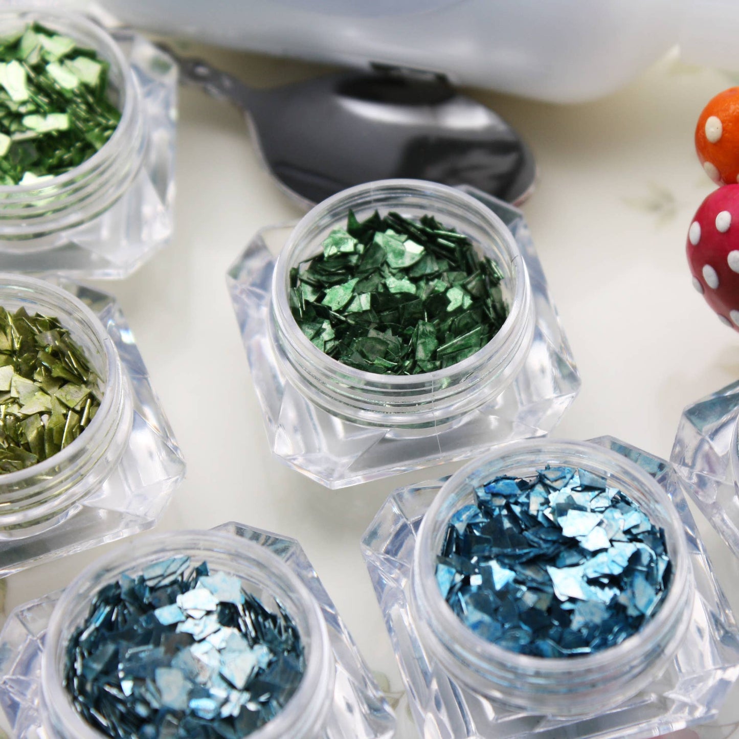 Meyer Imports : Super Shards - Blues & Greens - 6 Glitters