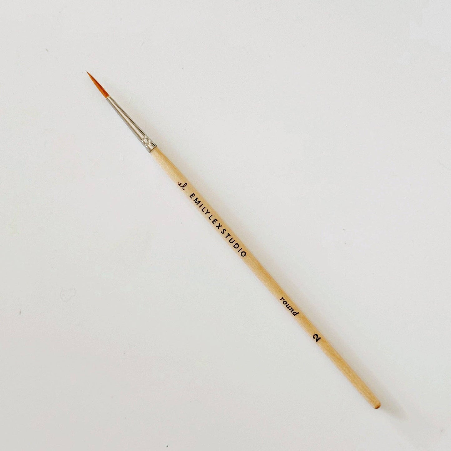 Emily Lex : Wooden Watercolor Paintbrushes Set of 5