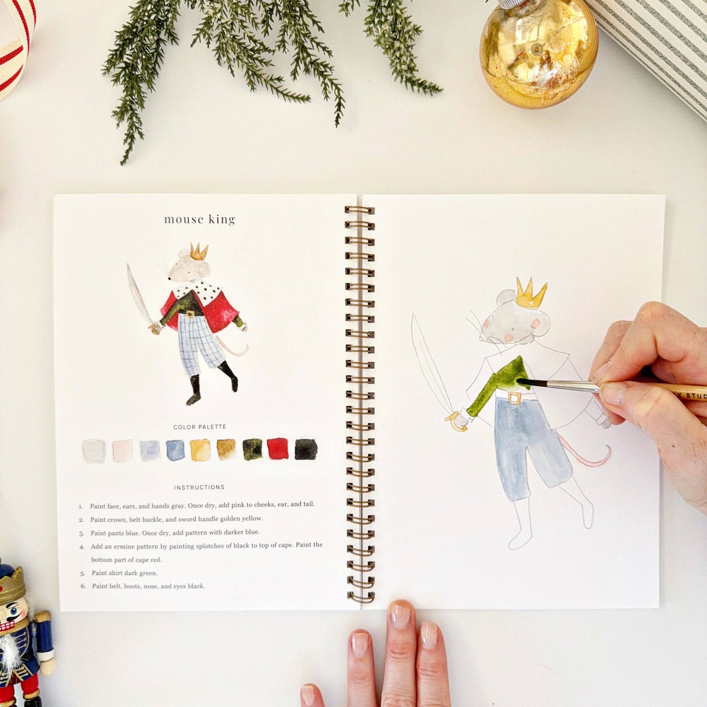 Emily Lex Studio - Watercolor Workbook Nutcracker