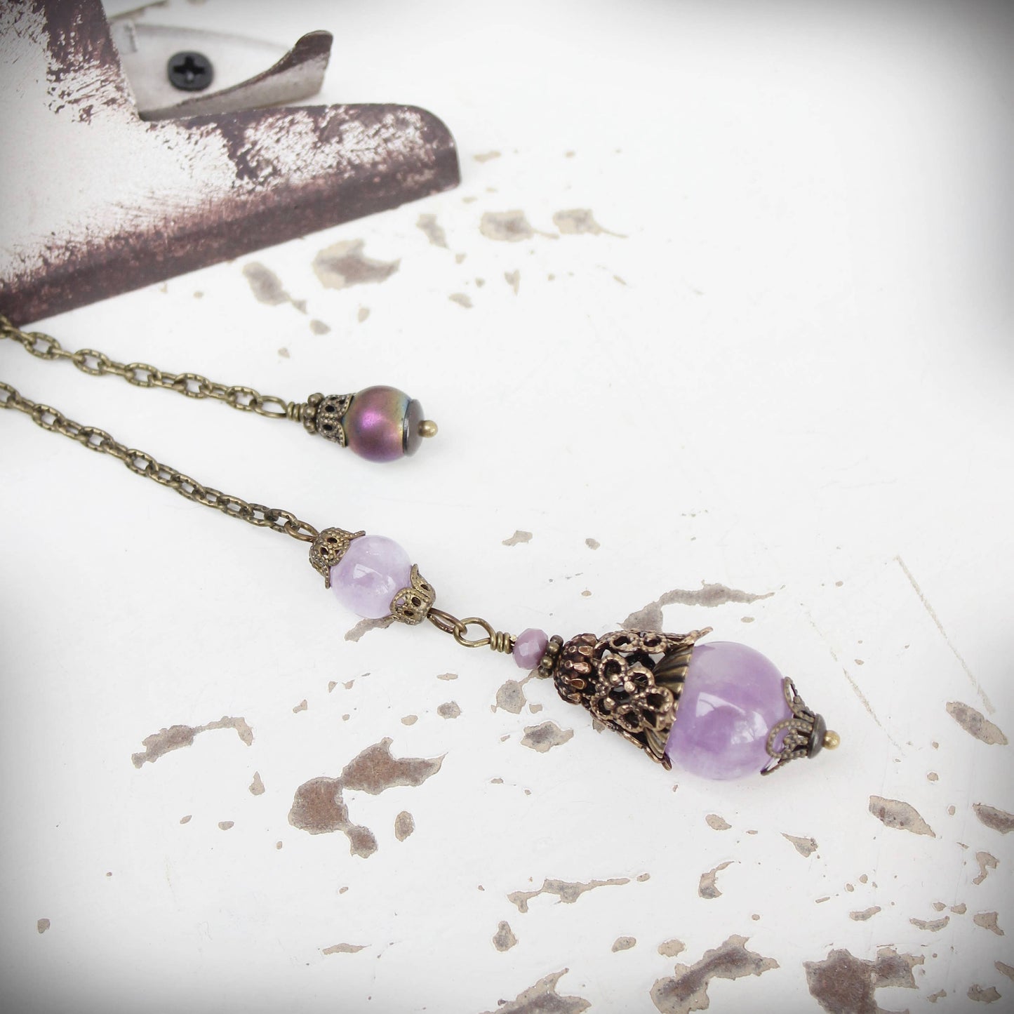 Circa 1890 - Lavender Amethyst Jewelry Pendulum | Manifestation