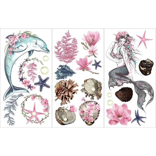 Hokus Pokus - Decor Transfer - Large Cut Into 3 Sheets - The Mermaid 35x24"