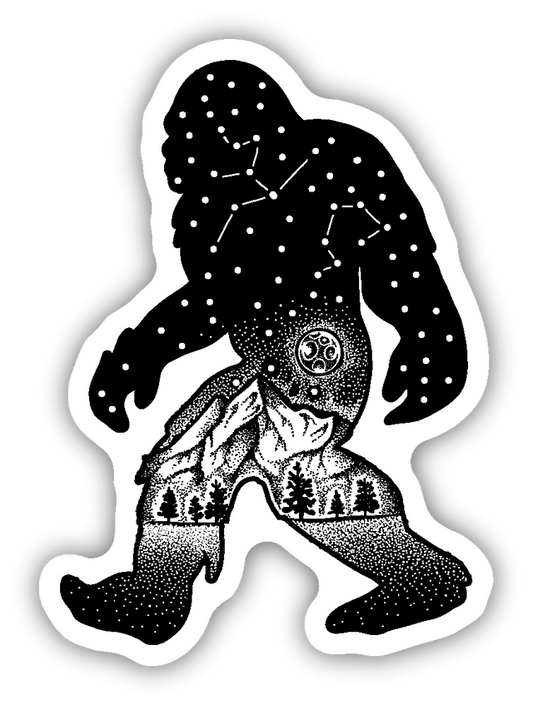 Sasquatch Constellation Sticker