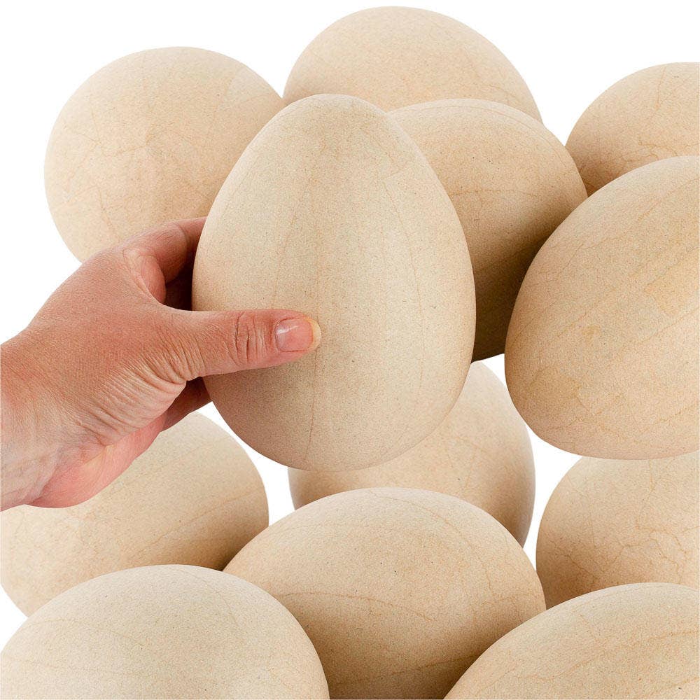 Factory Direct Craft - Unfinished Paper Mache Egg -  6" H x 4" Dia