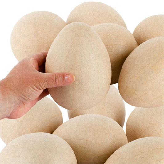 Factory Direct Craft - Unfinished Paper Mache Egg -  6" H x 4" Dia