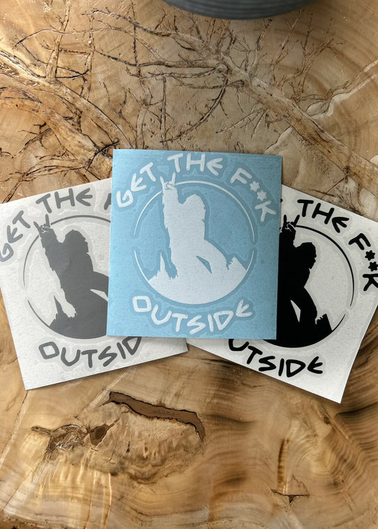 GTF Outside - Sasquatch Window Decal