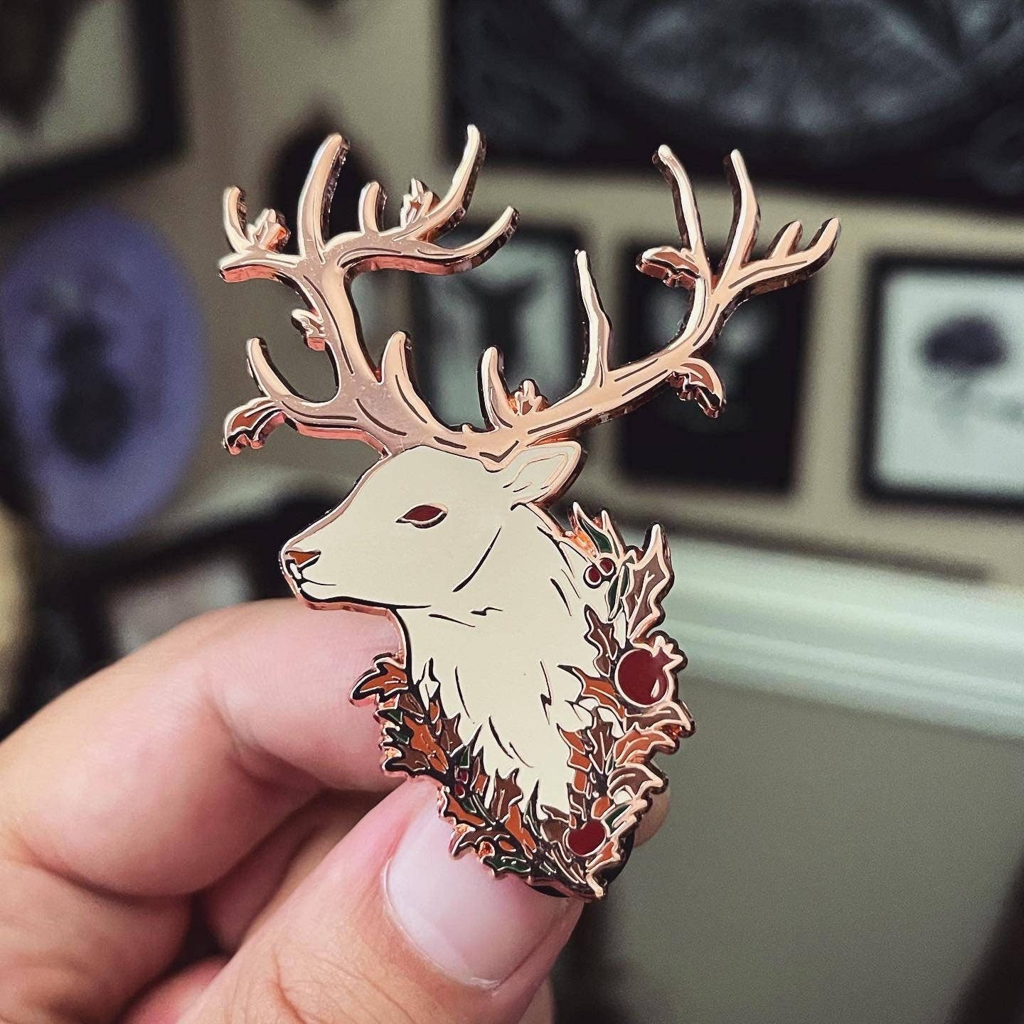 The Pickety Witch - Mabon Stag - Enamel Pin