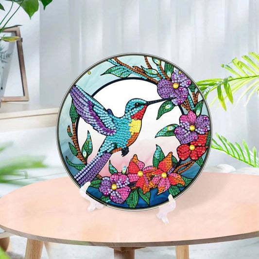 Diamond Brands - Sparkle Hummingbird Diamond Art Tabletop Decoration