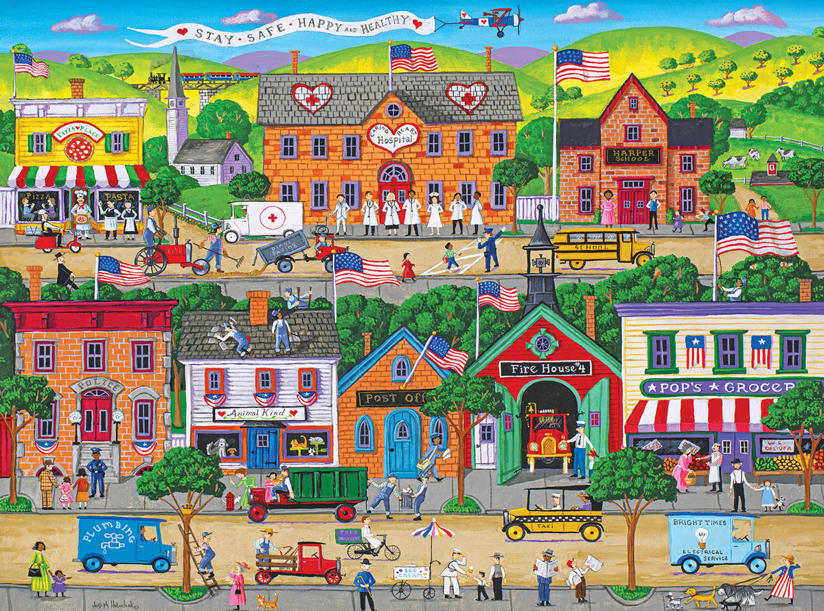 RoseArt - Hometown Heroes 1000pc Puzzle