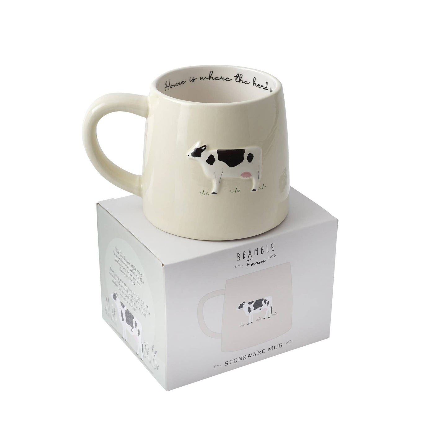 CGB Giftware : Bramble Farm Cow Stoneware Mug