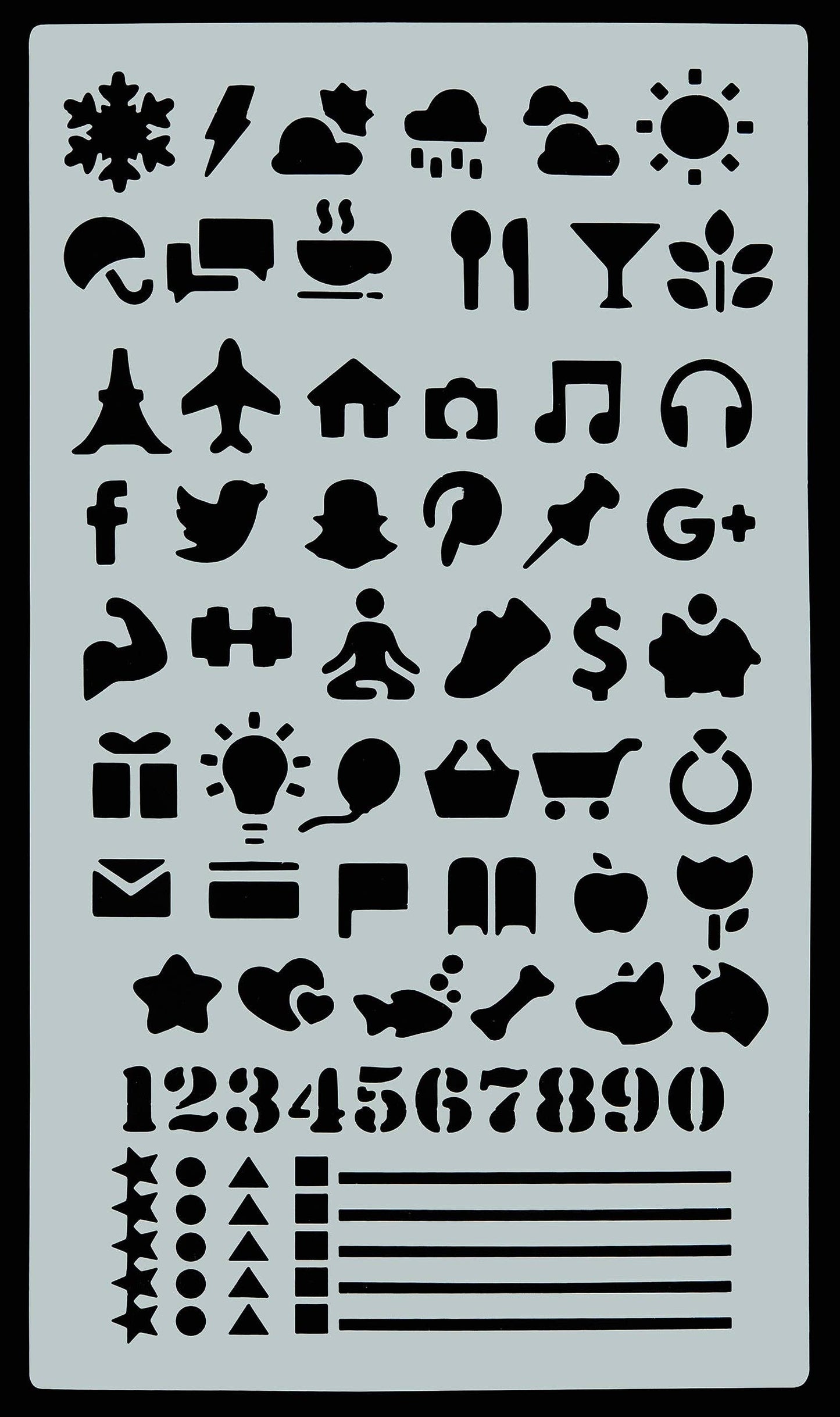 Dotted Journal Stencil Set