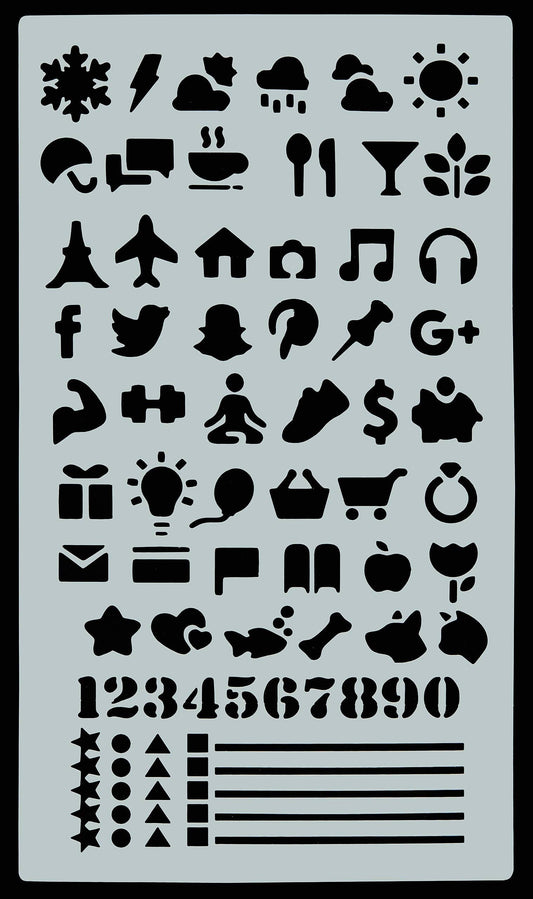 Dotted Journal Stencil Set