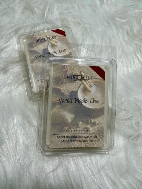 Nine Mile Candles - Vanilla Maple Chai (Melts, Candles and Soap)