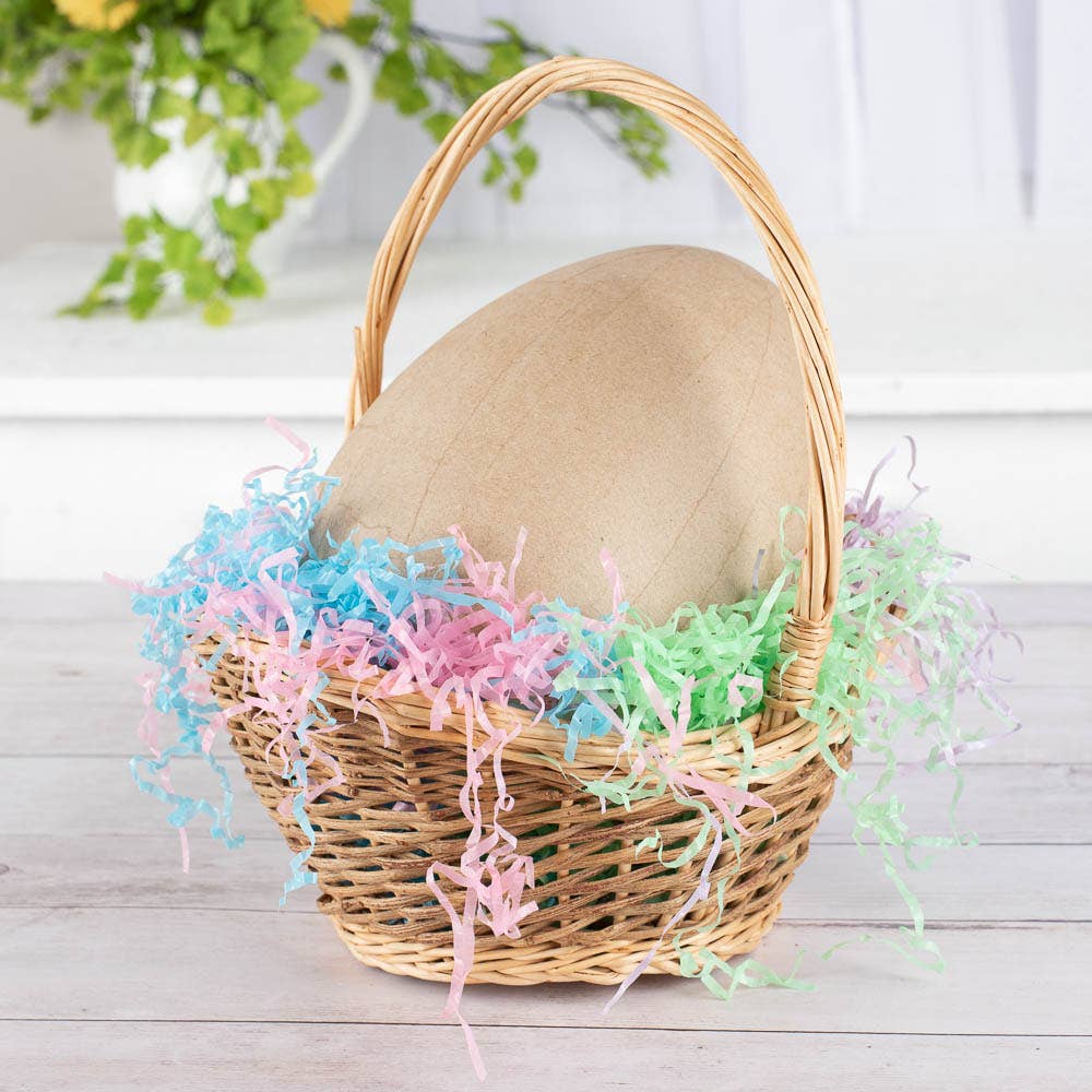 Factory Direct Craft - Large Unfinished Paper Mache Egg - 8" x 6" Dia.