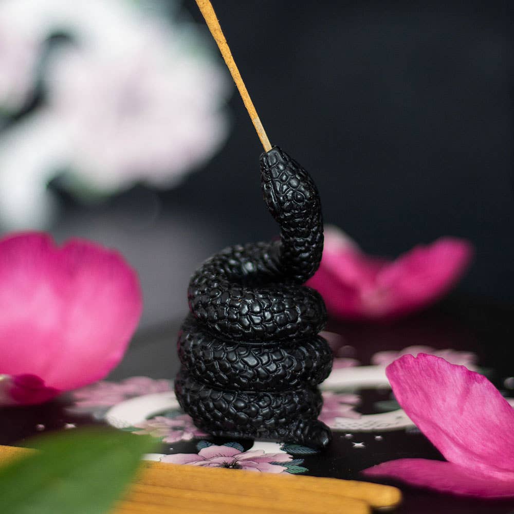 Something Different : Black Snake Incense Stick Holder