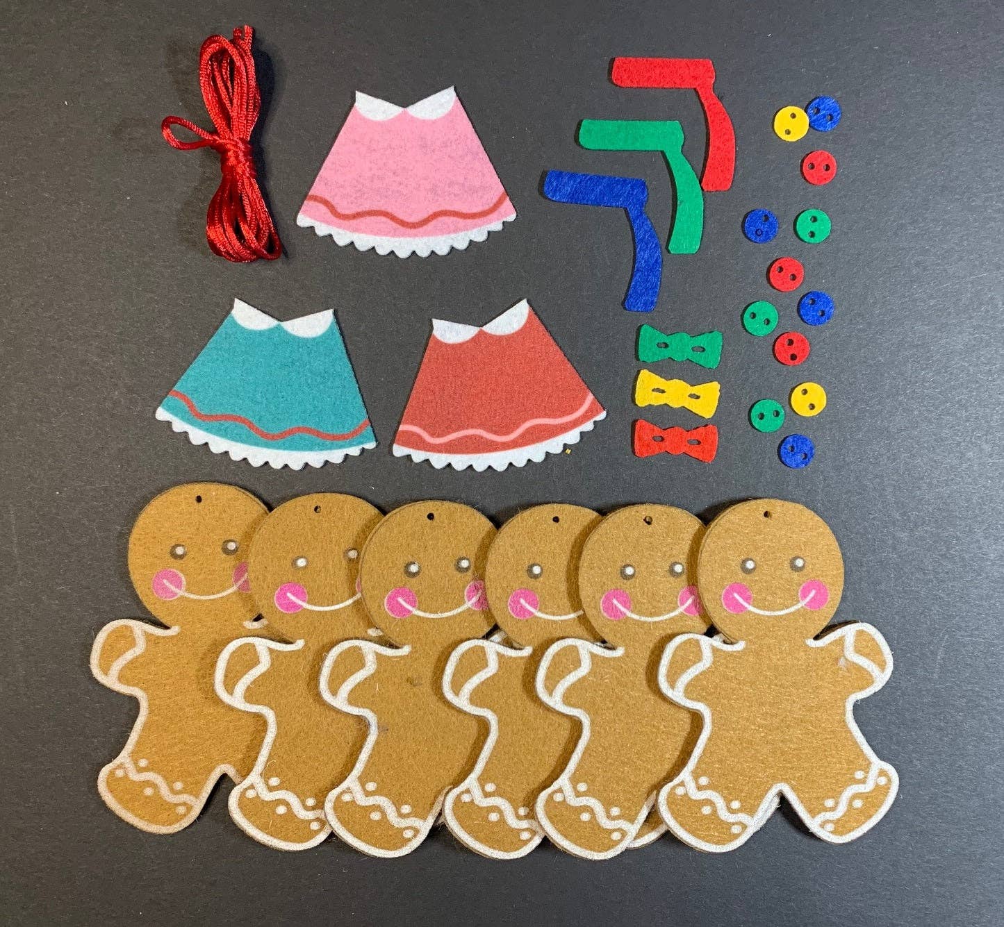 Jewelry Made by Me - DIY Felt Gingerbread Ornament Kit