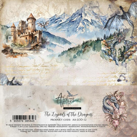 Alchemy of Art - The Legends of the Dragons 6x6 Paper Pad
