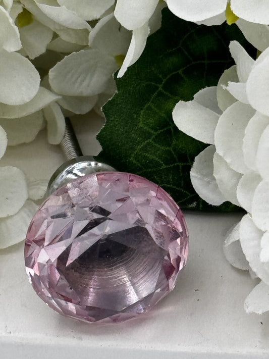 Princess Diamd Knob, Lt Pink L