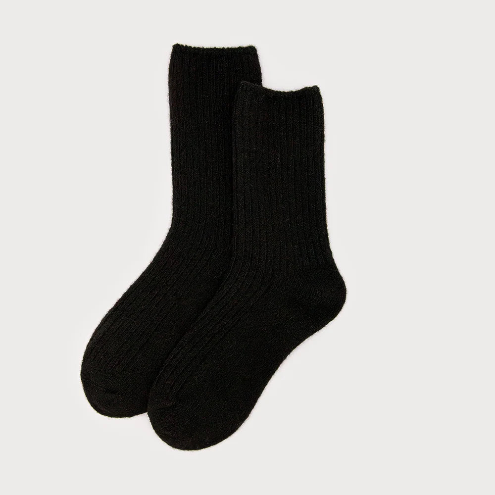 Soft Knitted Socks Black