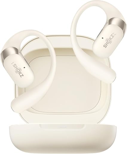 SHOKZ OpenFit 2 Open Ear Earhook Bluetooth Earbuds, White