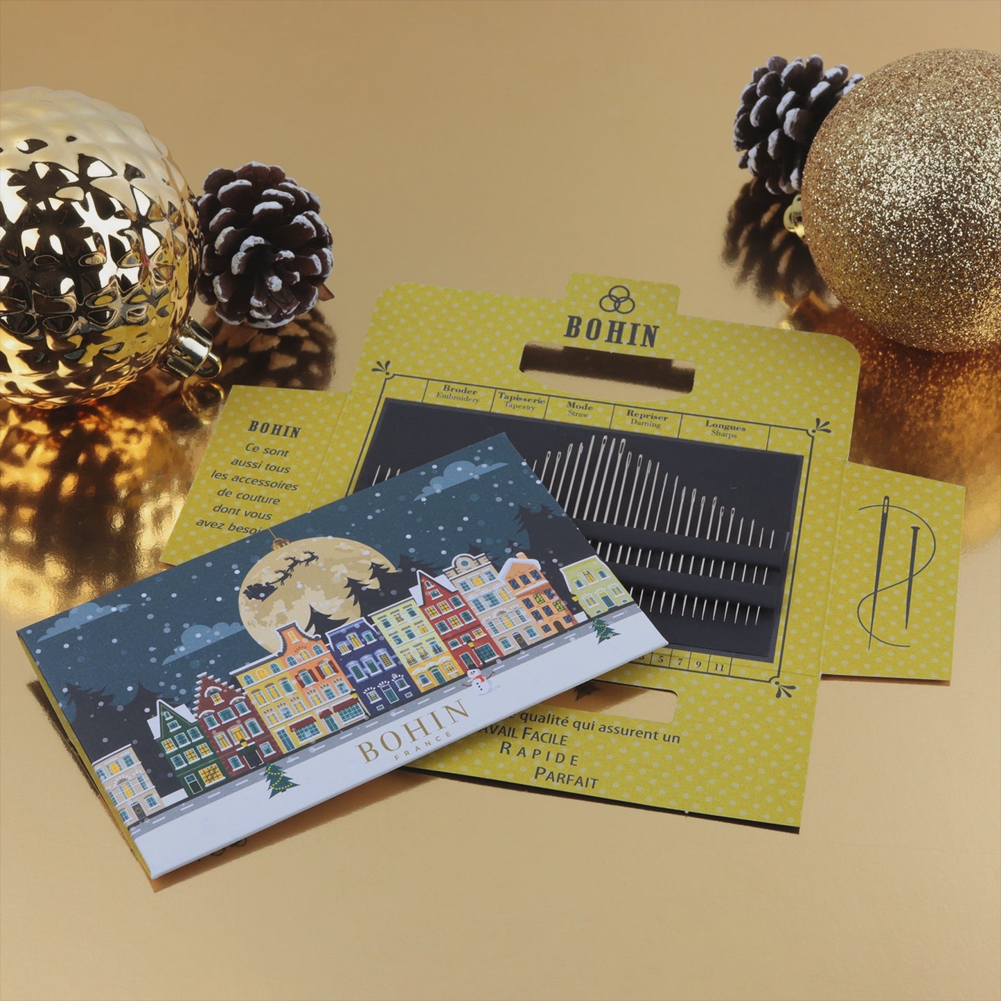 Bohin Christmas Fairy Sewing Needle Book - 40 Needles