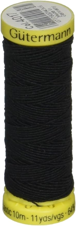 Gutermann - Elastic Thread 10m - Black