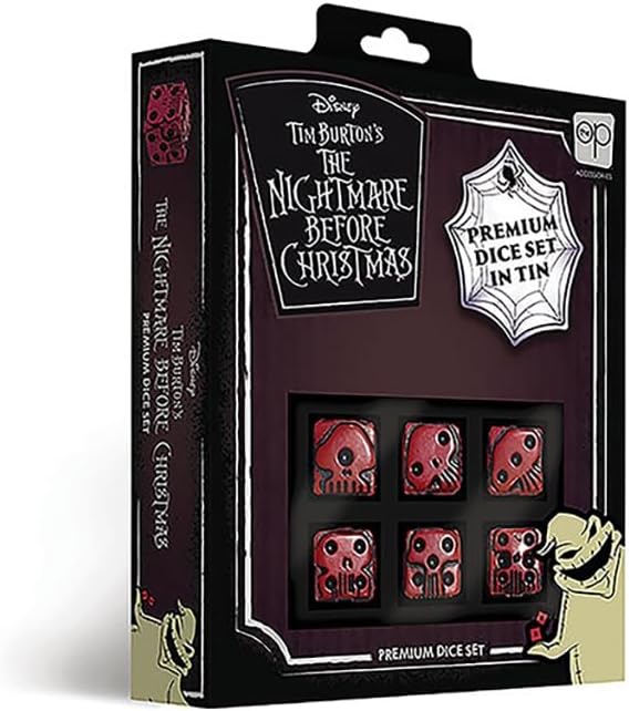 Nightmare Before Christmas Collectible Dice Set 6pc