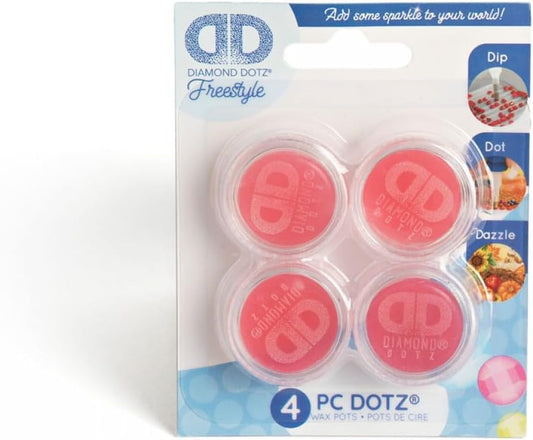 Diamond Dotz : Bulk Pack Wax Pot 4 pcs