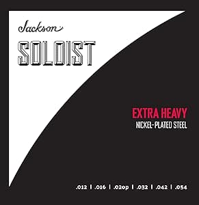 JACKSON SOLOIST EXTRA HEAVY .012-.054 STEEL ELECTRIC STRINGS