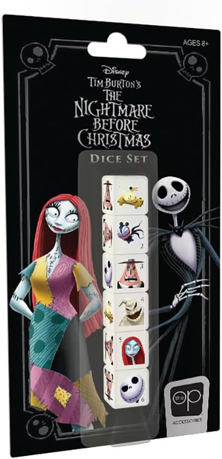 The Nightmare Before Christmas Dice Set 6pc