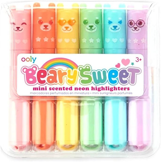 Beary Sweeet Mini Scented Neon Highlighters