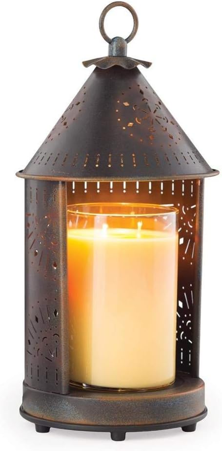 Tin Punched Candle Warmer Lantern