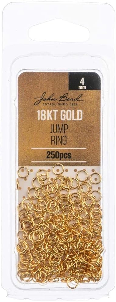John Bead Jump Ring 4x5mm 24 Gua 50/pk