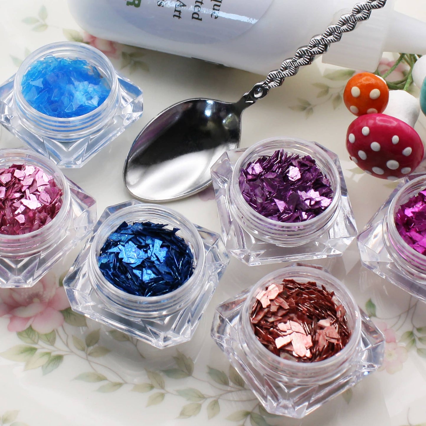 Meyer Imports : Super Shards - Pinks and Blues - 6 Glitters