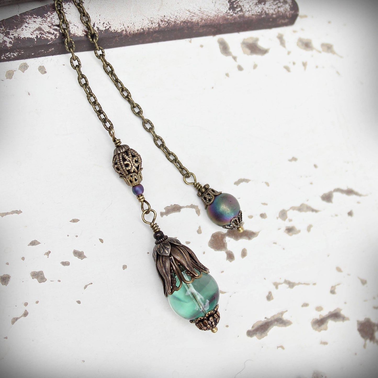 Circa 1890 - Vintage Style Fluorite Jewelry Pendulum | Intuition—Clarity