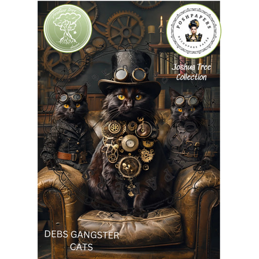Posh Papers - Gangster Cats 53x36 cm