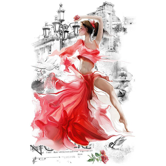 Hokus Pokus - Decor Transfer - Large Cut Into 3 Sheets - Let's Tango 35x24"