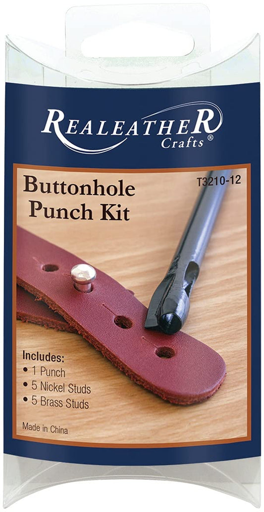 Realeather Button Hole Punch Kit