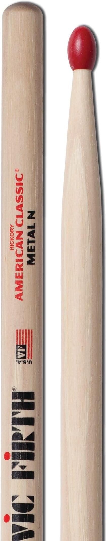 VIC FIRTH METAL N  RED TIP DRUMSTICKS