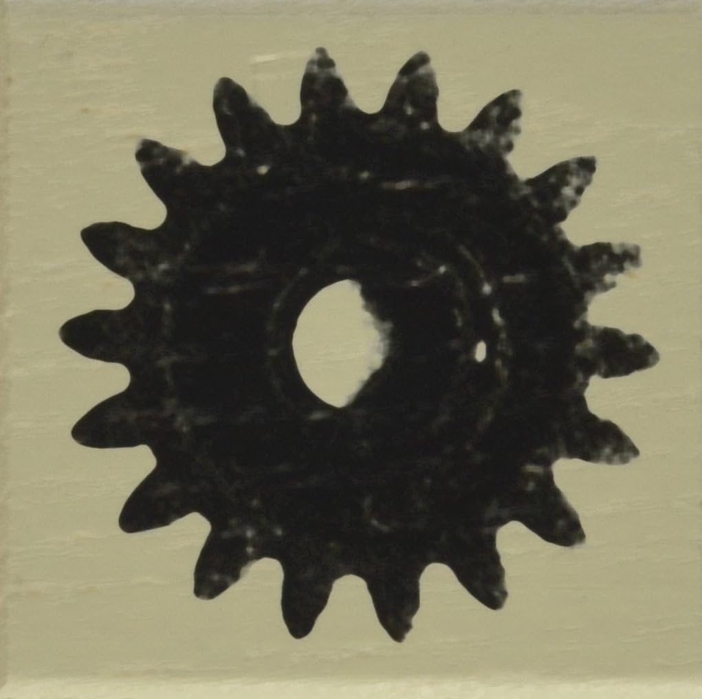 Prima Wood Mounted Stamp Rust Cog