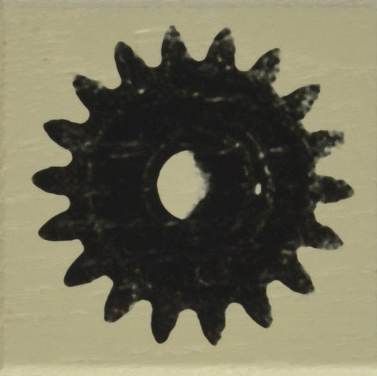 Prima Wood Mounted Stamp Rust Cog