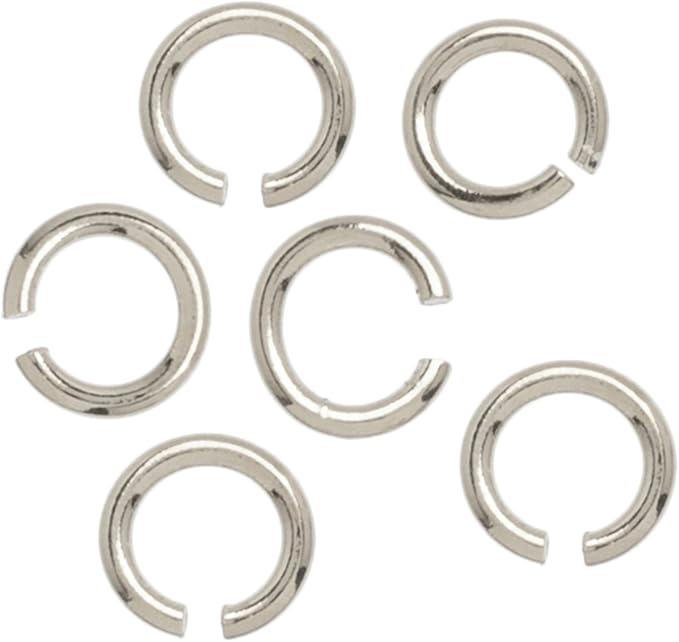 Silver Plated 4 mm OP Jump Rings 35 pc