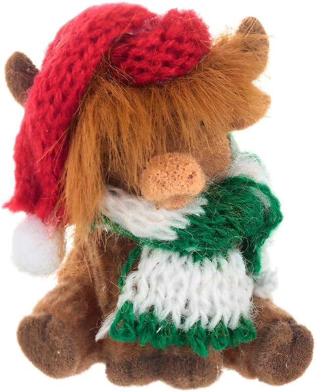 Holiday Highland Cow Charm